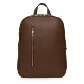 Rucsac laptop 14 inch din piele naturala DiAmanti Rovereto Cuoio Scuro